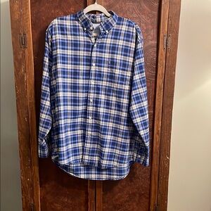 Blue Plaid Men's Shirt
